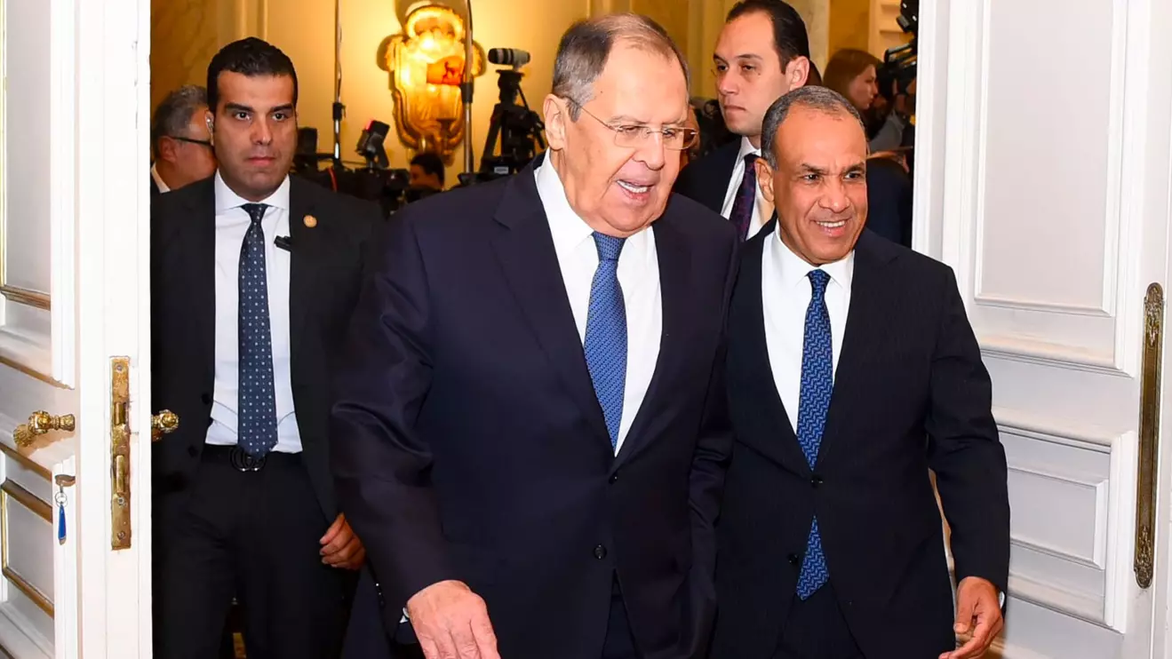Sergey Lavrov and Badr Abdelatty © MOFA Egypt 