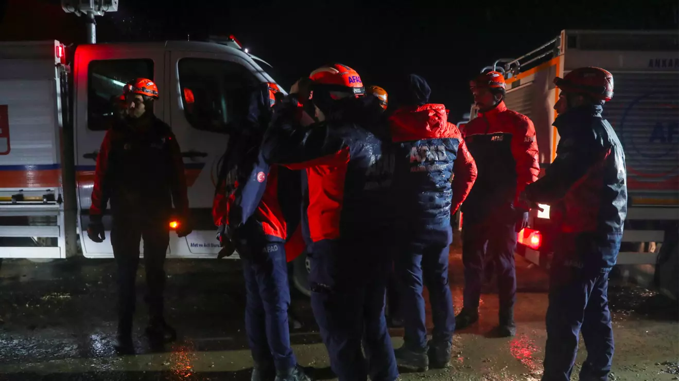 Turkish search and rescue teams arrive to a crash site of a jet carrying Libya's army chief of staff Mohammed Ali Ahmed Al-Haddad near Kesikkavak village, Turkey, December 24, 2025. Reuters/Cagla Gurdogan