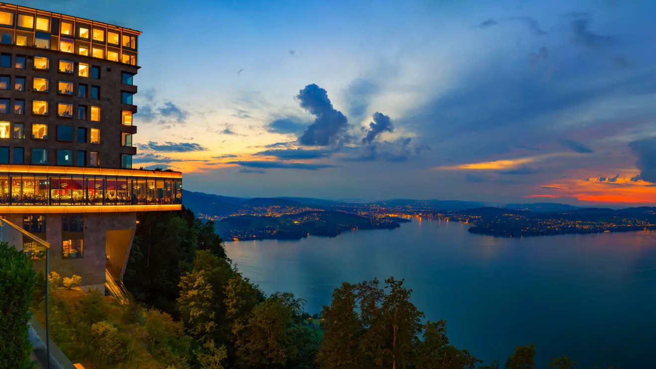 Sunset over Bürgenstock, Switzerland © Mena Today 