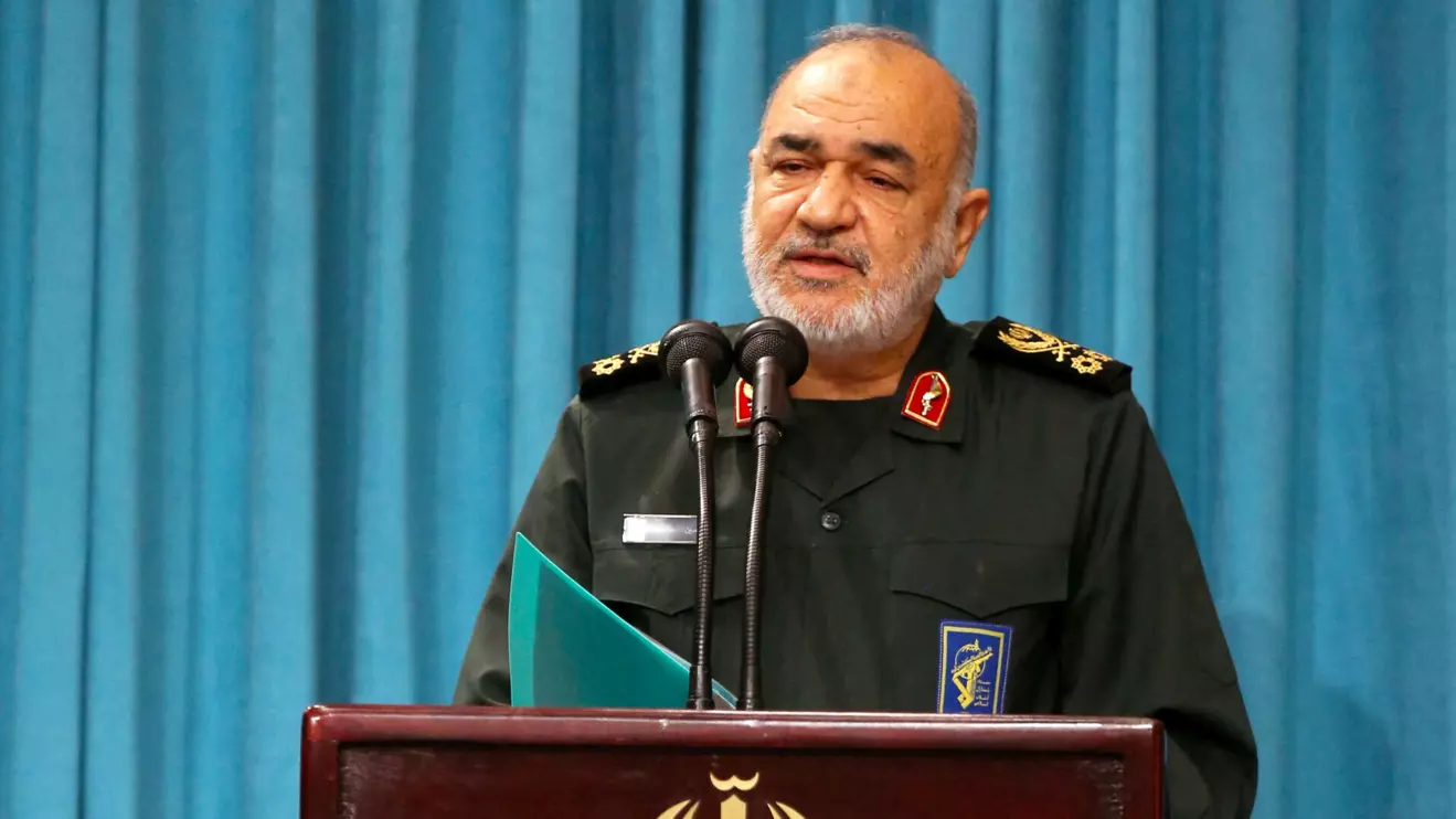Islamic Revolutionary Guard Corps (IRGC) Commander-in-Chief Major General Hossein, WANA (West Asia News Agency) via Reuters