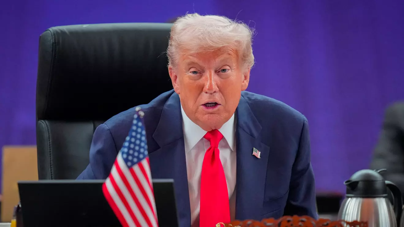 U.S. President Donald Trump speaks during the ASEAN-U.S. Summit in Kuala Lumpur, Malaysia, October 26, 2025. Vincent Thian/Reuters