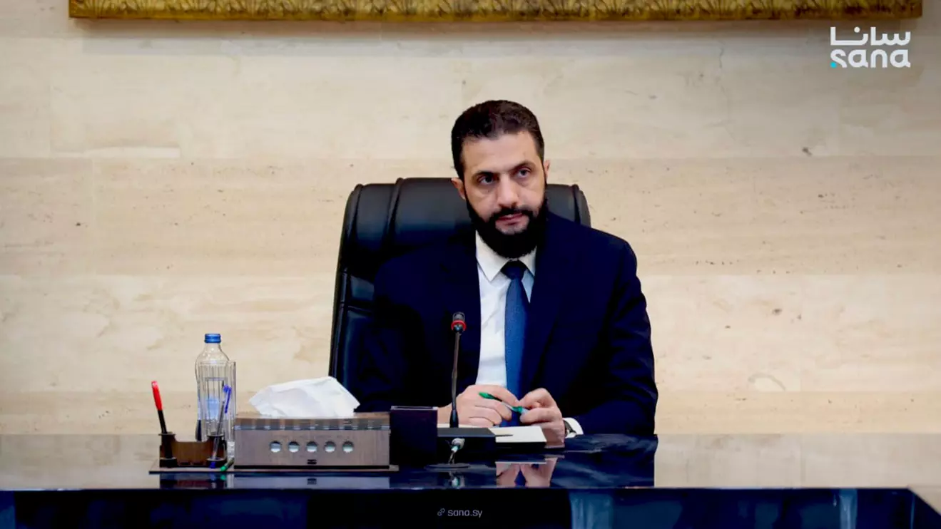 Ahmed al-Sharaa © Sana 