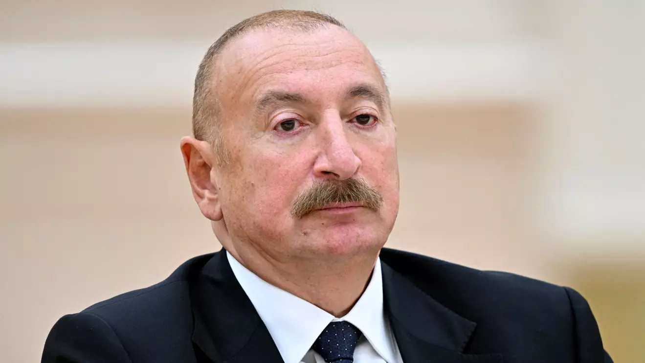 Azerbaijani President Ilham Aliyev attends a summit of the CIS Council of Heads of State in Turkmenbashi, Turkmenistan, October 9, 2026. Sputnik/Sergei Bobylyov/Pool via Reuters