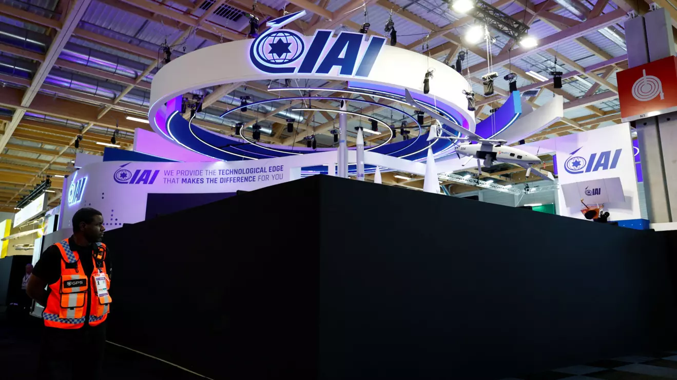View of the closed IAI stand after the four main Israeli company stands at the Paris Airshow have been shut down by organizers during the 55th Paris Air Show at Le Bourget Airport near Paris, France, June 16, 2025. Reuters/Benoit Tessier