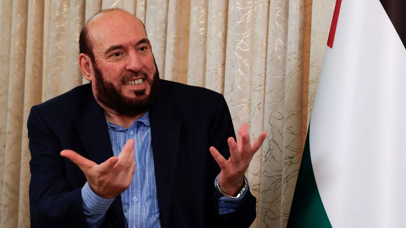 Hamas senior official Mohammed Nazzal speaks during an interview with Reuters, in Doha, Qatar, October 15, 2025. Reuters/Ibraheem Abu Mustafa