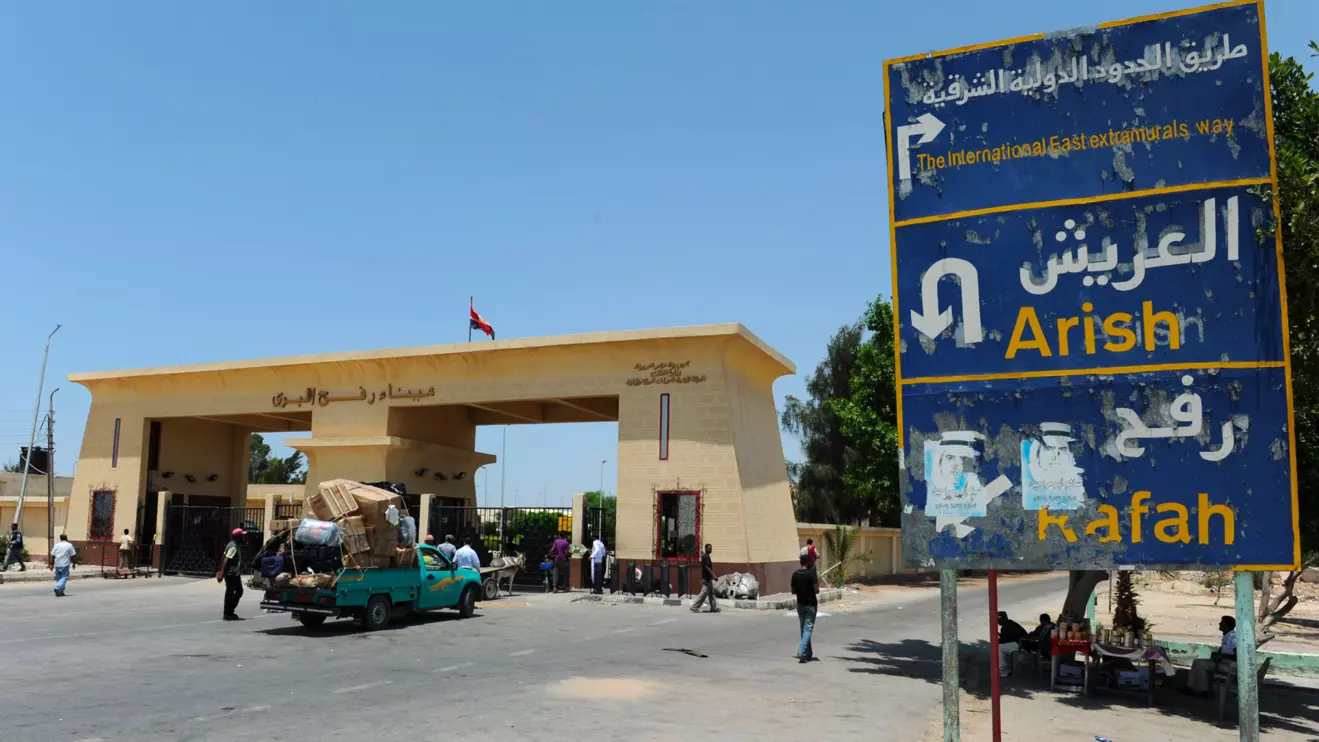 The border between Egypt and Gaza at Rafah © Mena Today 