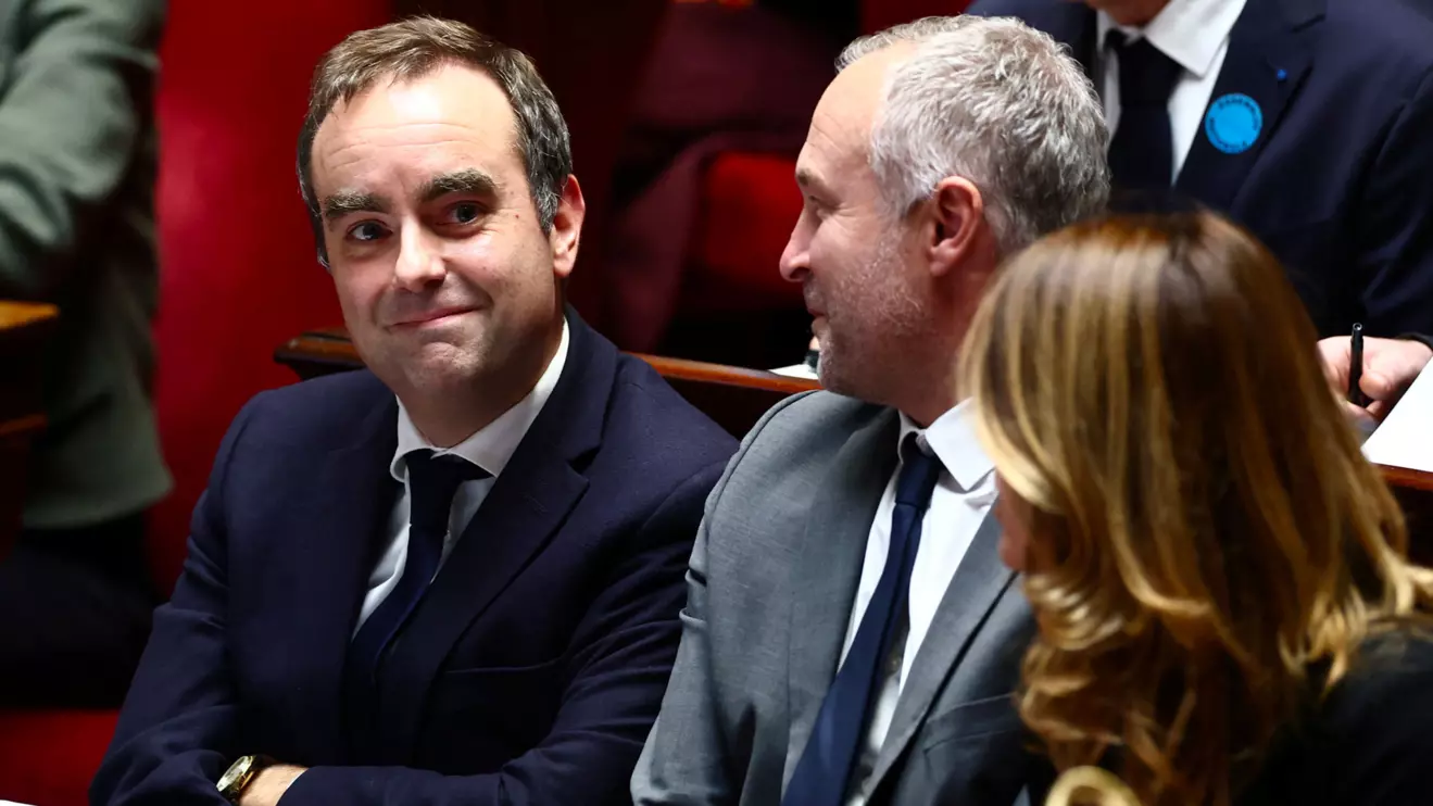 French Prime Minister Sebastien Lecornu is seen in the hemicycle before his first general policy speech in front of the parliament and the new government following by a debate at the National Assembly in Paris, France, October 14, 2025. ReutersGonzalo Fuentes