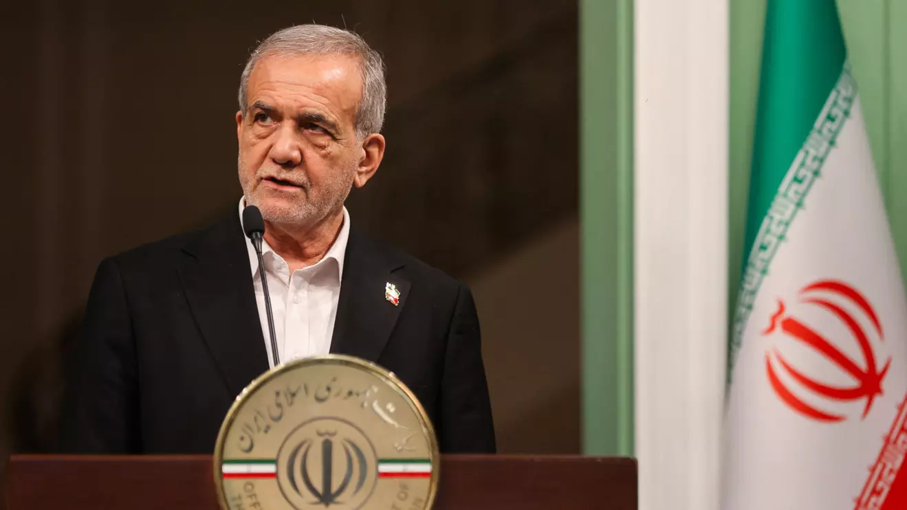 Iranian President Masoud Pezeshkian, Majid Asgaripour/WANA (West Asia News Agency) via Reuters