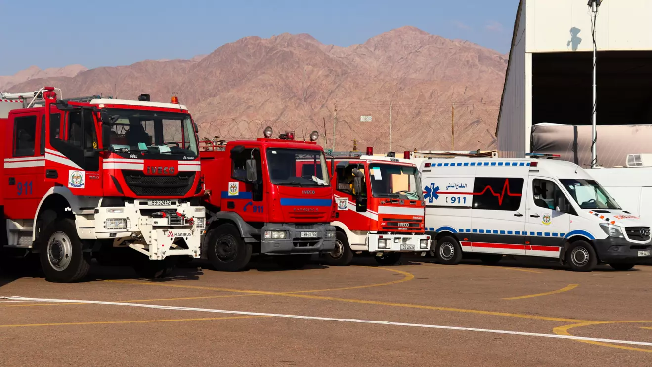 Jordan sent advanced firefighting equipment and personnel across the border on Sunday © Mena Today 