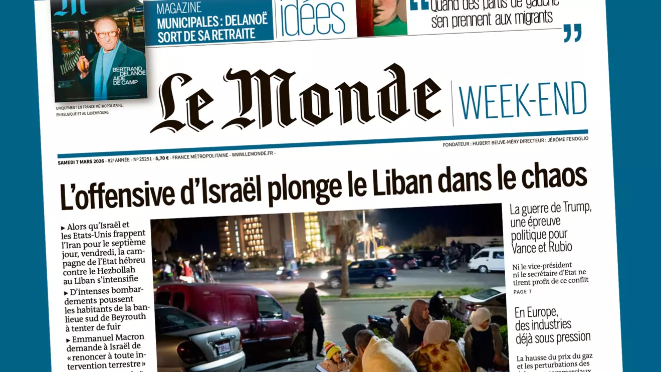 The front page of the French daily Le Monde. A case study in disinformation © Mena Today 