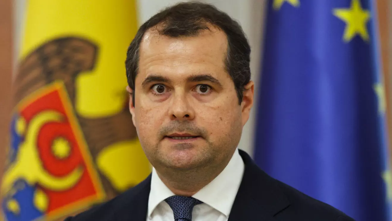 Financier Vasile Tofan, who has been nominated for the post of Moldova's Prime Minister, attends a press conference in Chisinau, Moldova July 11, 2026. Reuters/Vladislav Culiomza