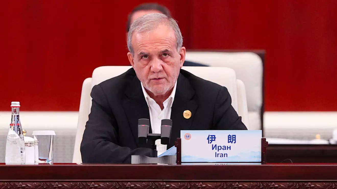 Iranian President Masoud Pezeshkian attends the Shanghai Cooperation Organisation (SCO) Summit 2025, in Tianjin, China, September 1, 2025. Iran's Presidential website/WANA (West Asia News Agency)/Handout via Reuters
