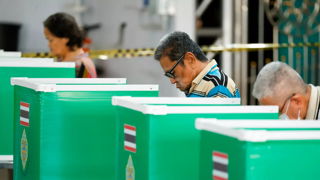 People vote during the general election at a polling station in Bangkok, Thailand, February 8, 2026. Reuters/Patipat Janthong TPX IMAGES OF THE DAY