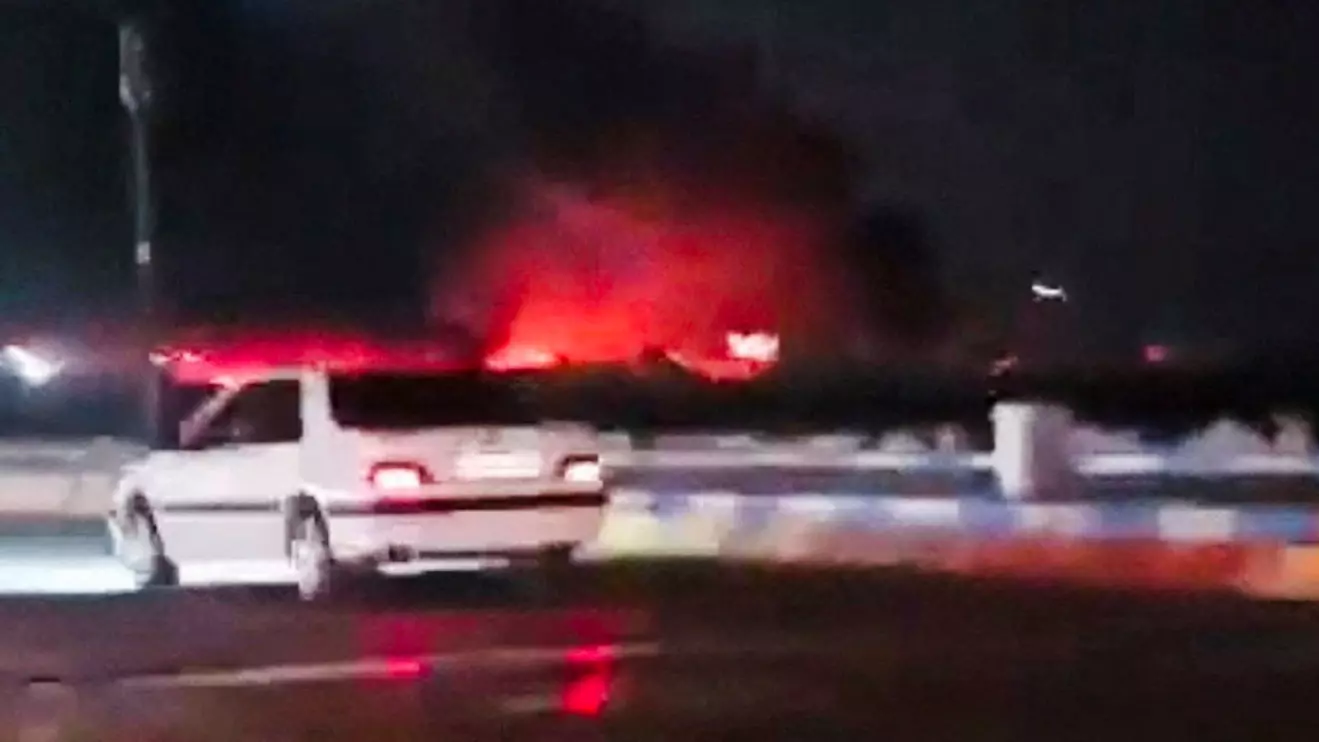 Smoke rises from a fire after an explosion, amid reports of explosions by Iranian state media, in Bandar Abbas, Hormozgan Province, Iran in this screengrab obtained from a social media video released July 8, 2026. Social Media/via Reuters