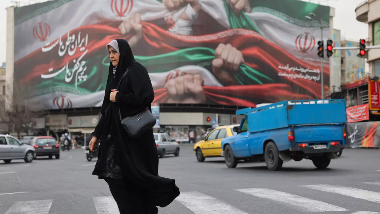 An Iranian woman walks on a street in Tehran, Iran, January 19, 2026. Majid Asgaripour/WANA (West Asia News Agency) via Reuters
