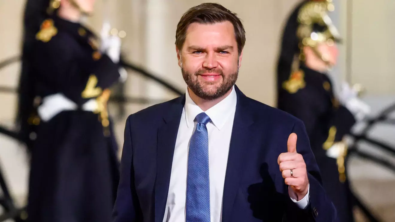 U.S. Vice President JD Vance arrives for a meeting with international investors in IA at the Elysee Palace as part of the Artificial Intelligence (AI) Action Summit in Paris, France, February 10, 2025. Reuters/Gonzalo Fuentes
