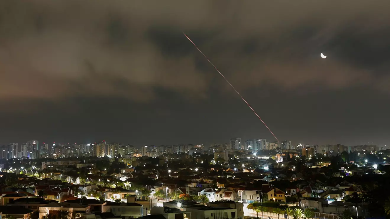 A missile launched from Iran is intercepted as seen from Ashkelon, Israel, June 21, 2025. Reuters/Amir Cohen
