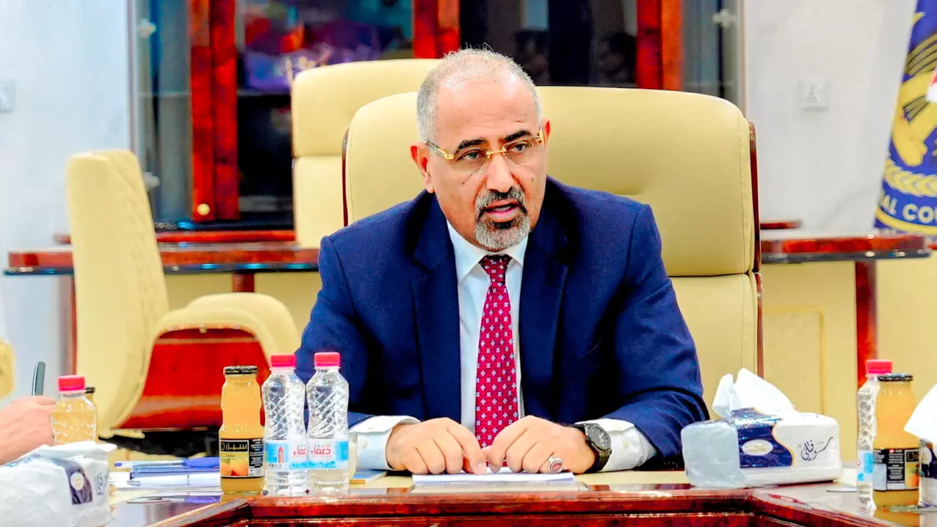 Aidarous al-Zubaidi, the leader of Yemen's Southern Transitional Council (STC), Southern Transitional Council/Handout via Reuters