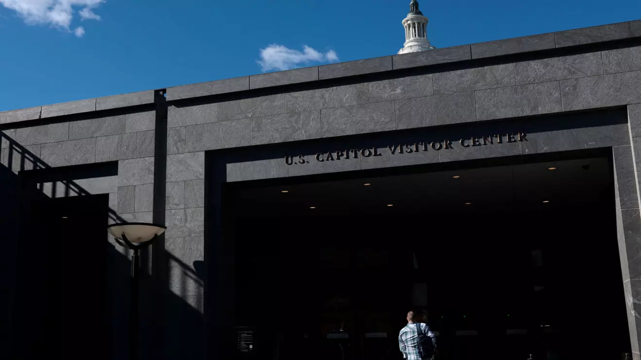 The U.S. Capitol visitor center remains closed more than a month into the continuing U.S. government shutdown on Capitol Hill in Washington, D.C., U.S., November 6, 2025. Reuters/Evelyn Hockstein