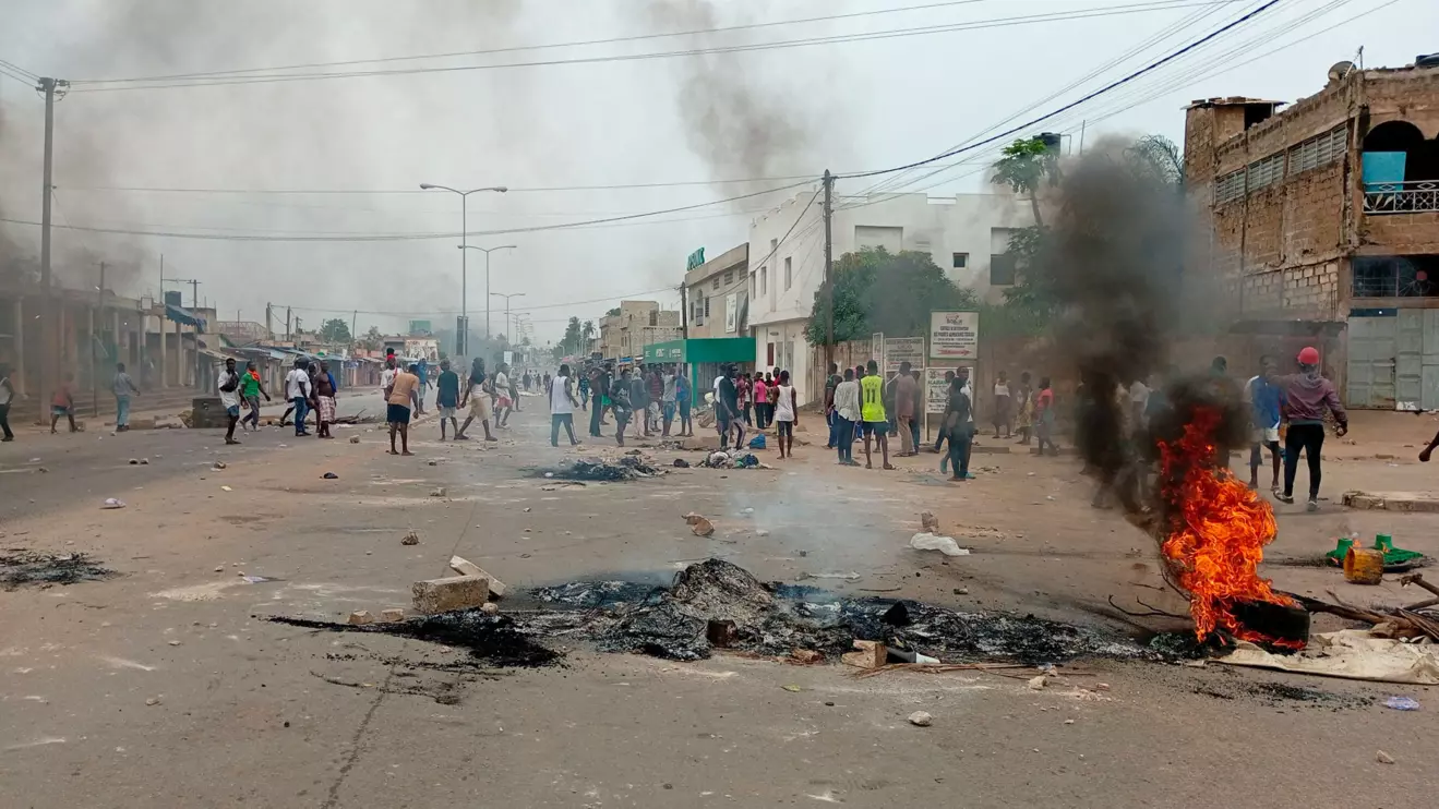People protest against Togo's longtime leader, Faure Gnassingbe, in Lome, Togo June 26, 2025.Reuters/ Alice Lawson