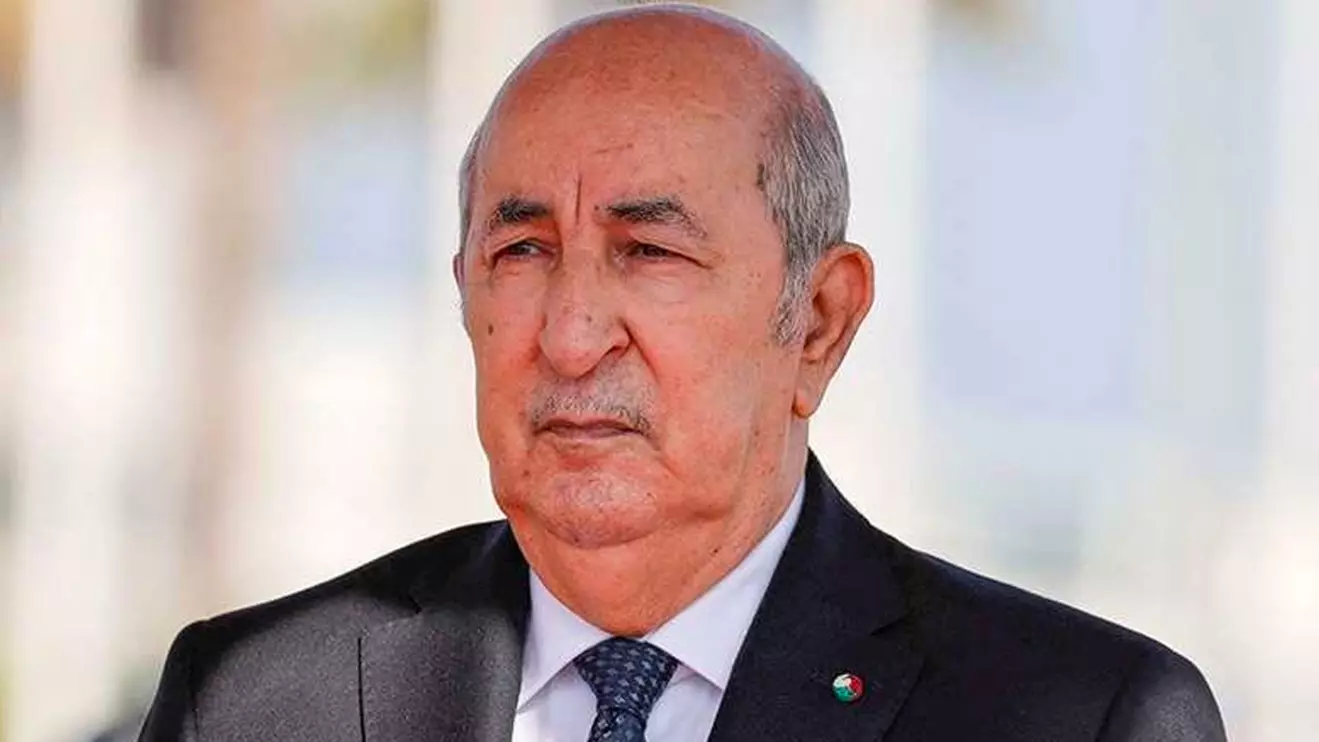 Algeria's President Abdelmadjid Tebboune © AMS