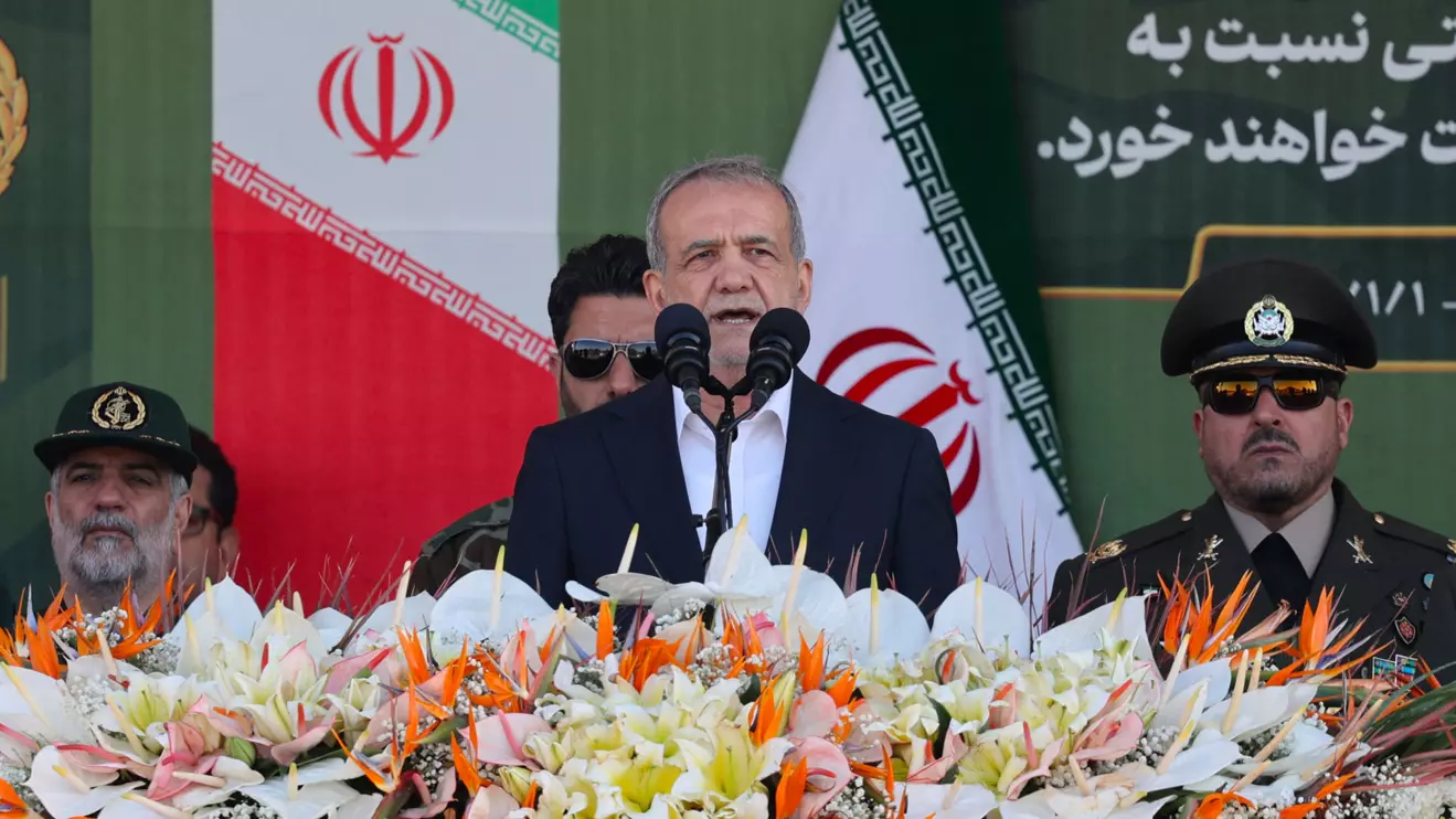 Iranian President Masoud Pezeshkian, Majid Asgaripour/WANA (West Asia News Agency) via Reuters