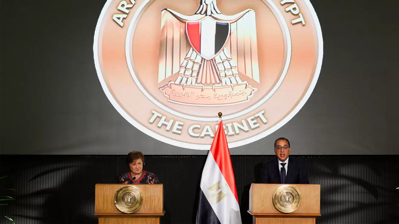 International Monetary Fund's (IMF) Managing Director Kristalina Georgieva attends a press conference with Egyptian Prime Minister Mostafa Madbouly in the Cabinet at the New Administrative Capital (NAC) in the east of Cairo, Egypt, November 3, 2024. Reuters/Amr Abdallah Dalsh
