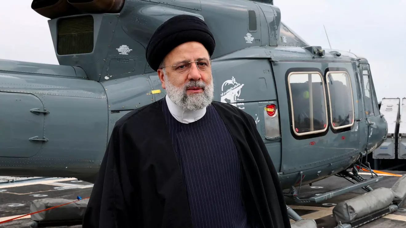 Iranian President Ebrahim Raisi visits the military equipment of IRGC Navy in Bandar Abbas, Iran, February 2, 2024. Iran's Presidency/WANA (West Asia News Agency)/Handout via Reuters 