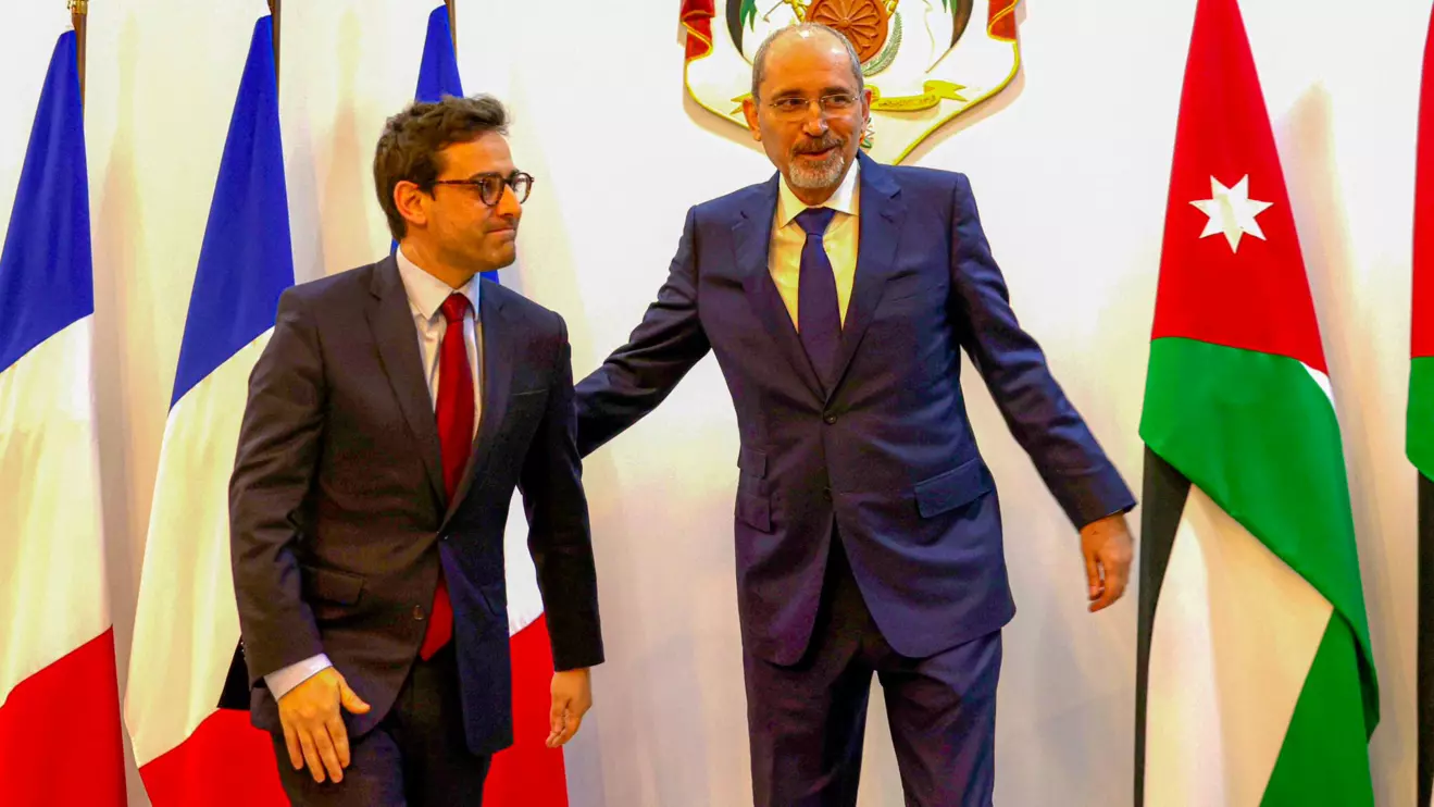 Stephane Sejourne and Ayman al-Safadi