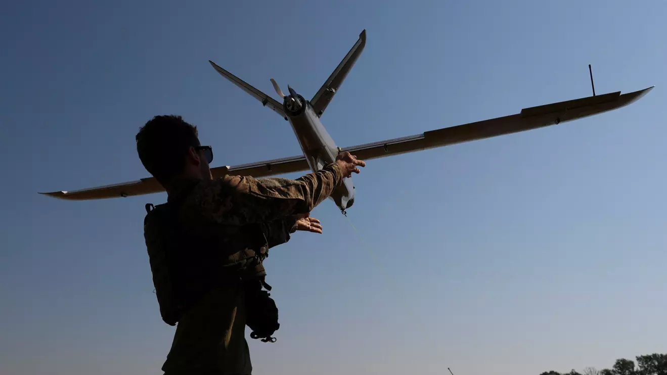 A Ukrainian serviceman launches a reconnaissance unmanned aerial vehicle near a frontline, amid Russia’s attack on Ukraine, in Donetsk region, Ukraine July 6, 2023. Reuters/Sofiia Gatilova/File Photo