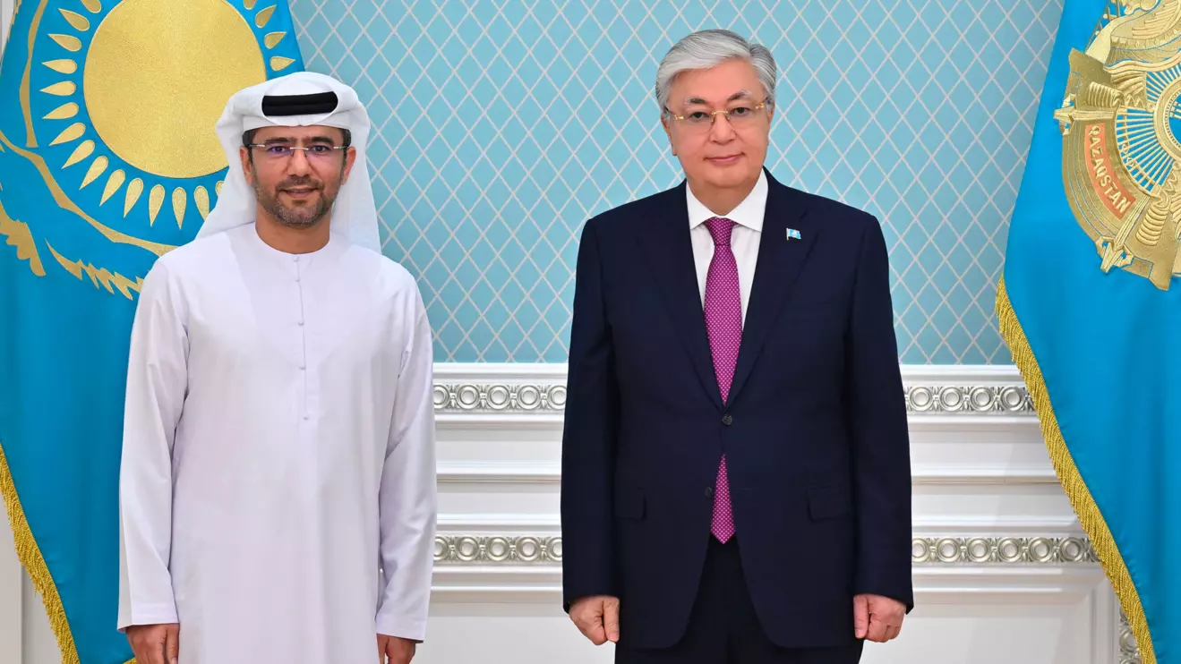 Mohamed Juma Al Shamisi and Kassym-Jomart Tokayev