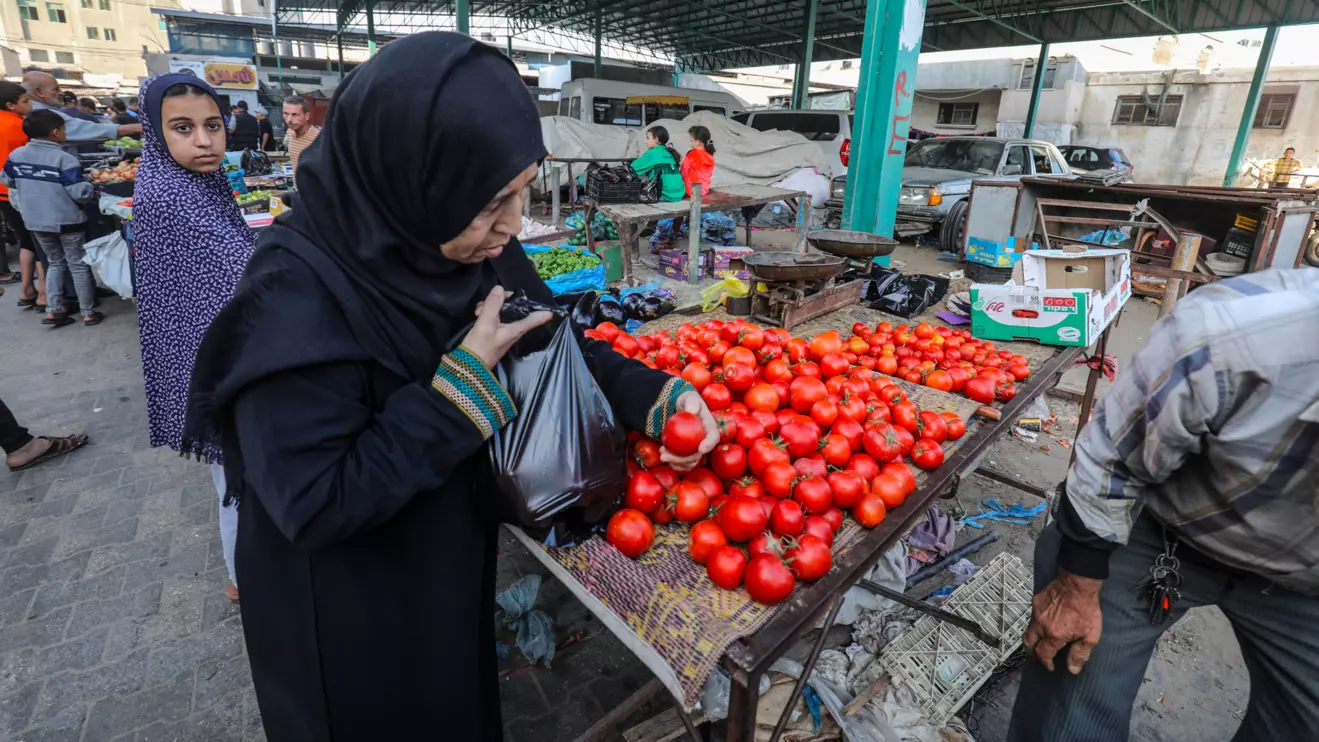 A market in downtown Rafah © Mena Today 