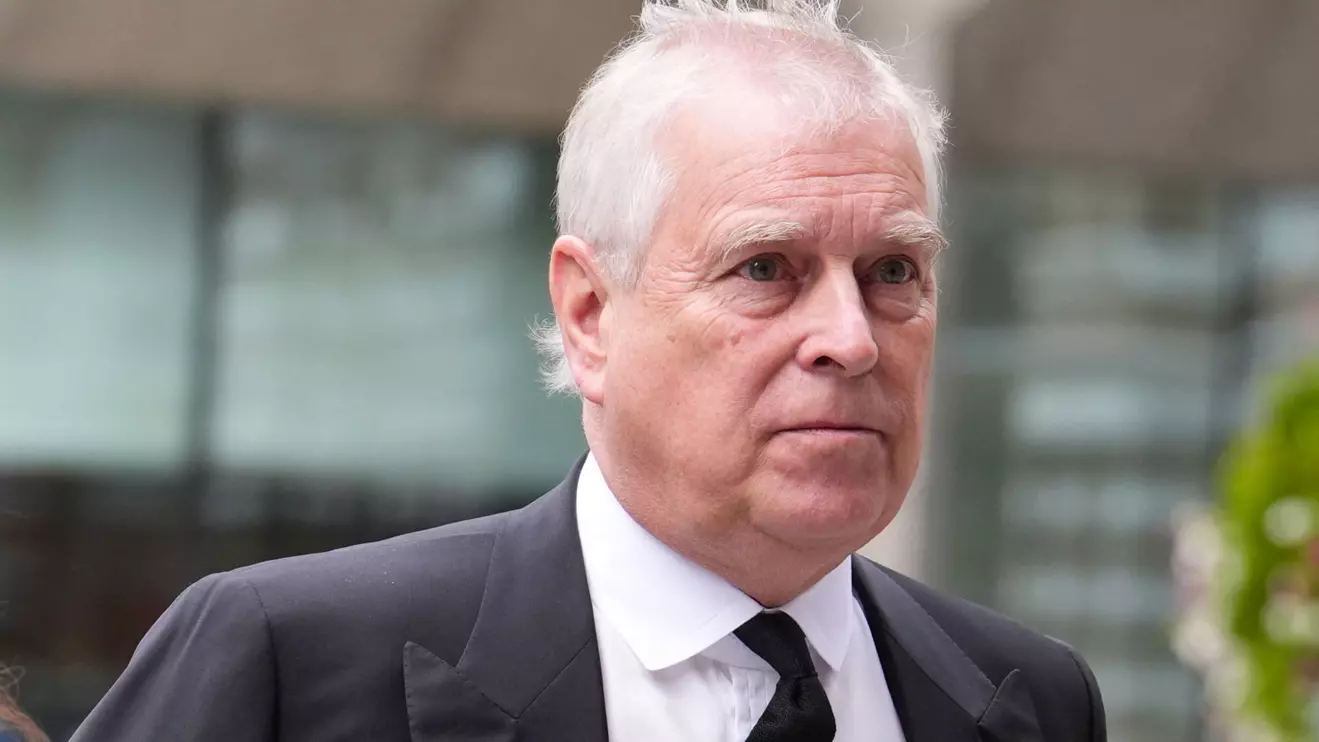Prince Andrew arriving for the Requiem Mass service for the Duchess of Kent, at Westminster Cathedral, central London, September 16, 2025. Jordan Pettitt/Reuters
