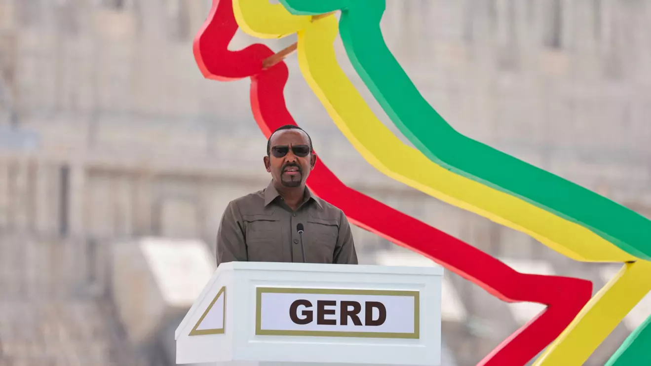 Ethiopia’s Prime Minister Abiy Ahmed speaks during the inauguration of the Grand Ethiopian Renaissance Dam (GERD) built along the Blue Nile in Guba, Benishangul-Gumuz region, Ethiopia, September 9, 2025. Reuters/ Tiksa Negeri