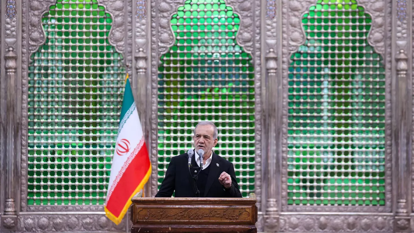 Iranian President Masoud Pezeshkian. WANA (West Asia News Agency)/Handout via Reuters