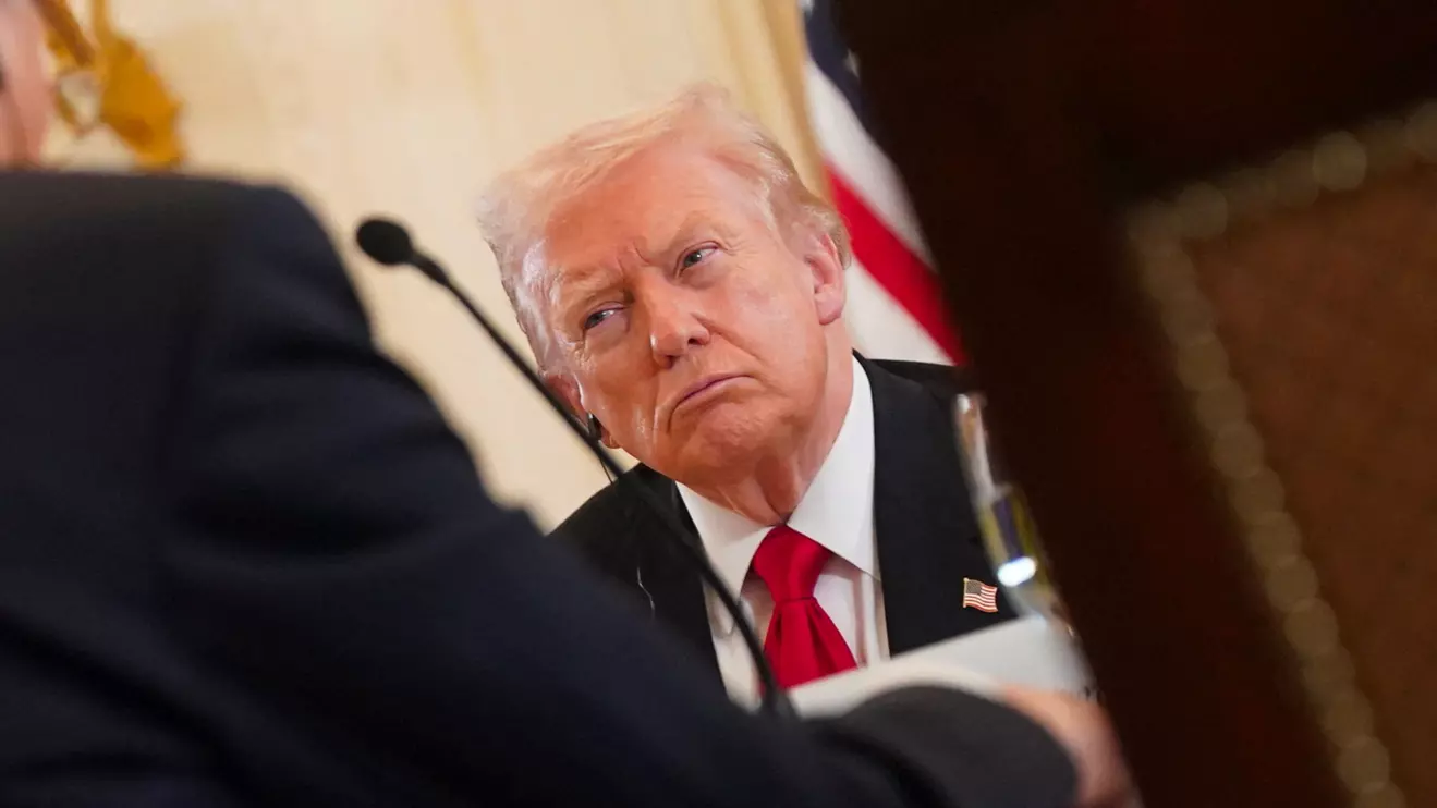 U.S. President Donald Trump attends a dinner with the leaders of the C5+1 Central Asian countries of Kazakhstan, Kyrgyzstan, Tajikistan, Turkmenistan, and Uzbekistan, in the East Room of the White House in Washington, D.C., U.S., November 6, 2025. Reuters/Nathan Howard