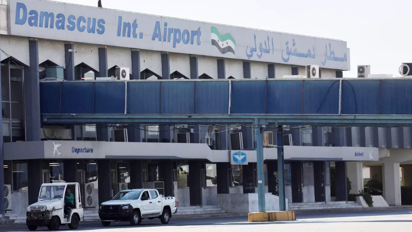 A general view shows the main entrance of Damascus International Airport in Damascus, Syria, June 30, 2025. Reuters