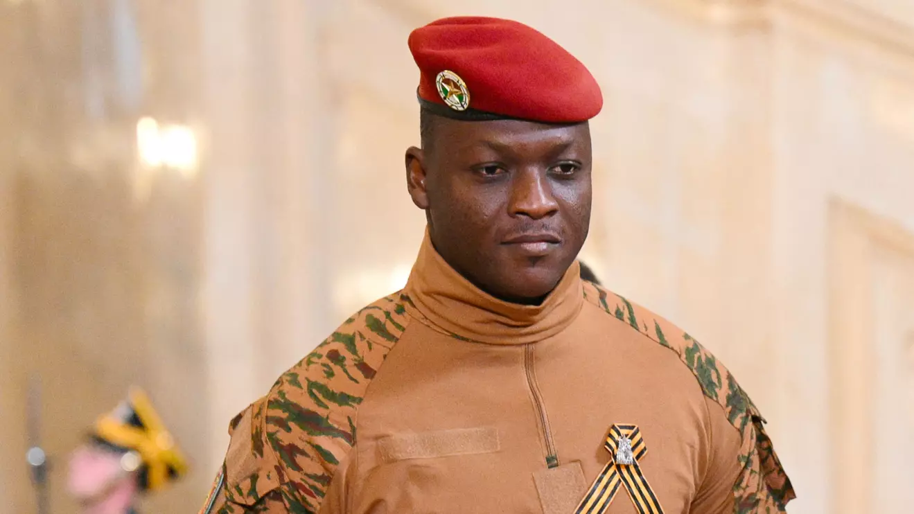 Burkina Faso's military leader Ibrahim Traore, Alexander Kryazhev/Host agency RIA Novosti/Handout via Reuters
