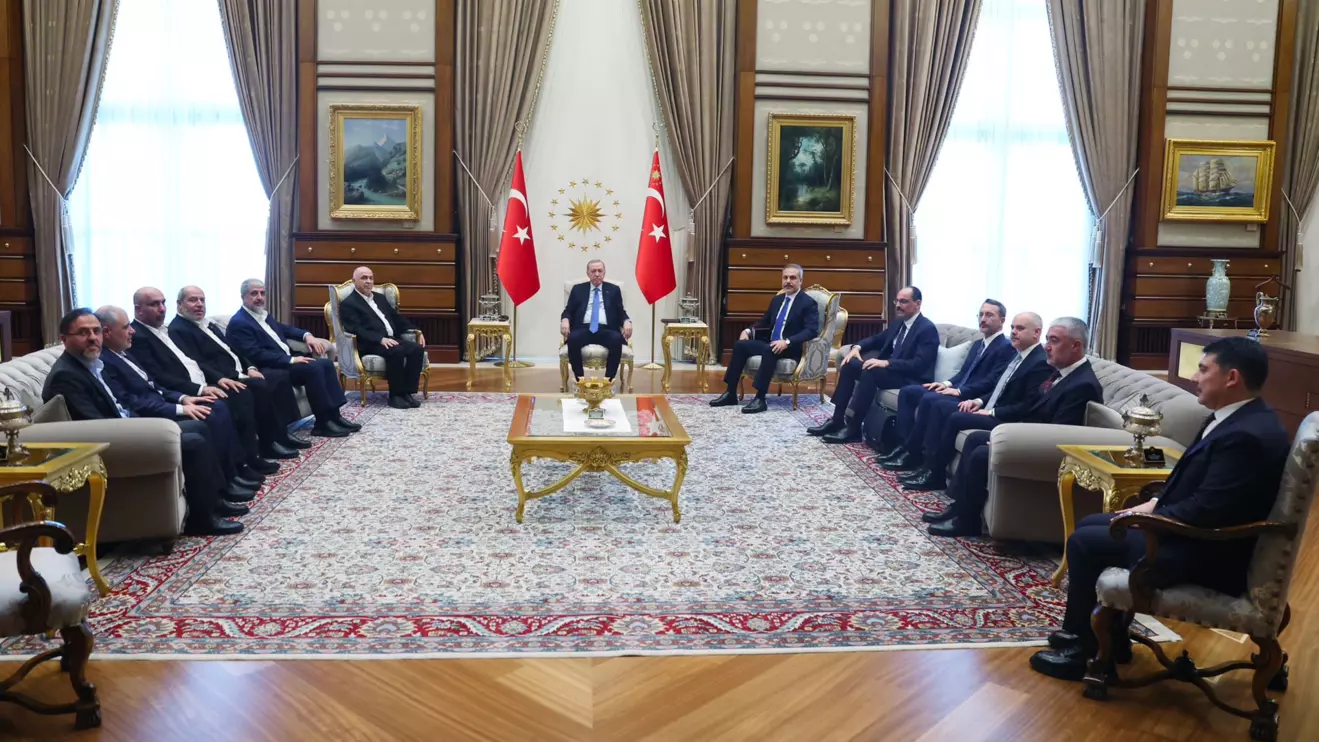 President Erdoğan received Muhammad Darwish, the Head of Hamas Shura Council, and Hamas delegation at the presidential complex © X