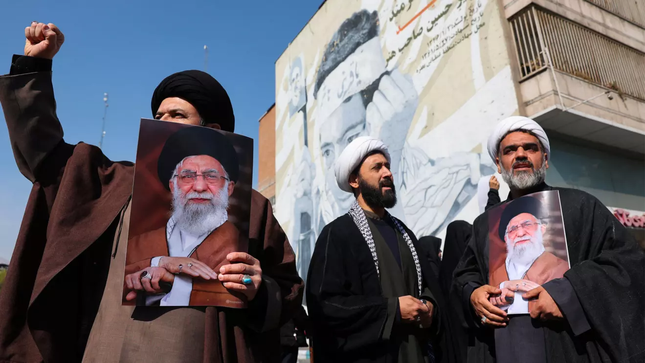 Demonstrators hold images of Iran's late Supreme Leader Ayatollah Ali Khamenei, after he was killed in Israeli and U.S. strikes on Saturday, during an anti-Israeli and U.S. rally after Friday prayer, amid the U.S.-Israeli conflict with Iran, in Tehran, Iran, March 6, 2026. Majid Asgaripour/WANA (West Asia News Agency) via Reuters