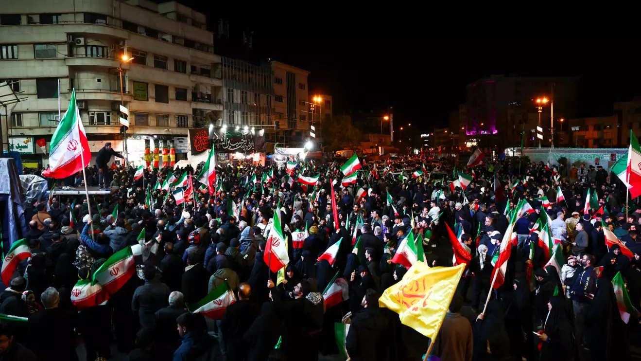  People gather after a two-week ceasefire in the Iran war was announced, in Tehran, Iran, April 8, 2026. Majid Asgaripour/WANA (West Asia News Agency) via Reuters