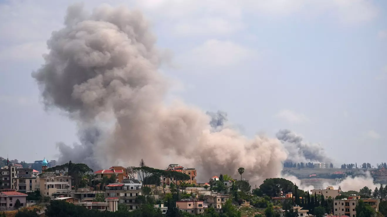 Smoke billows from southern Lebanon, following Israeli strikes, as seen from Nabatieh, Lebanon, June 2, 2026. Reuters