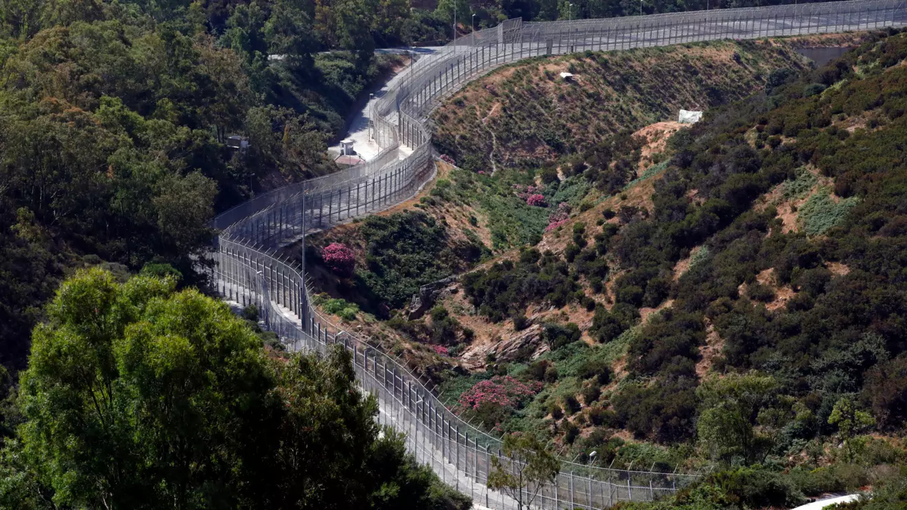 The border fence separating Spain's northern enclave Ceuta and Morocco is seen from Ceuta, Spain, Reuters/Juan Medina