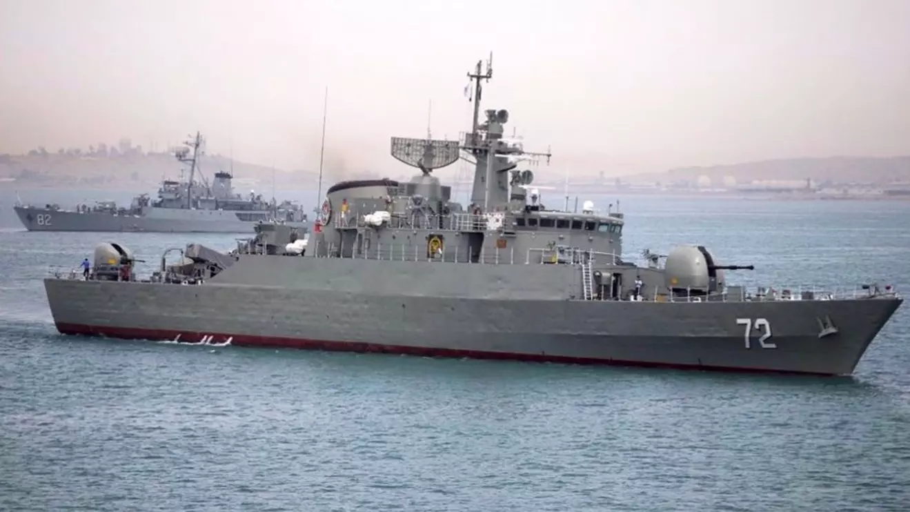Iran's Alborz warship © PTI
