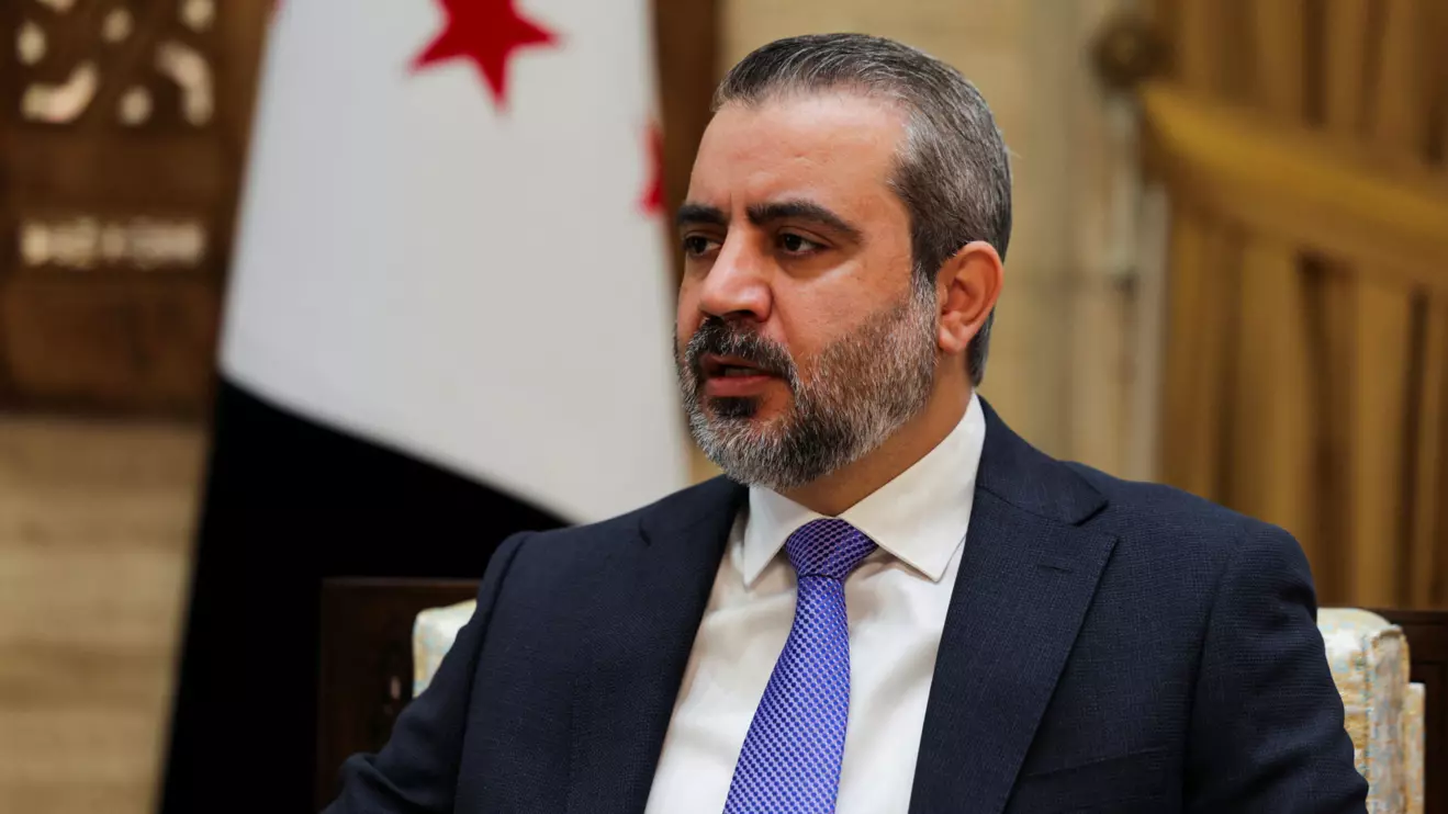 Syrian Foreign Minister Asaad al-Shaibani, speaks during an interview with Reuters in Damascus, Syria, August 22, 2026. Reuters/Khalil Ashawi