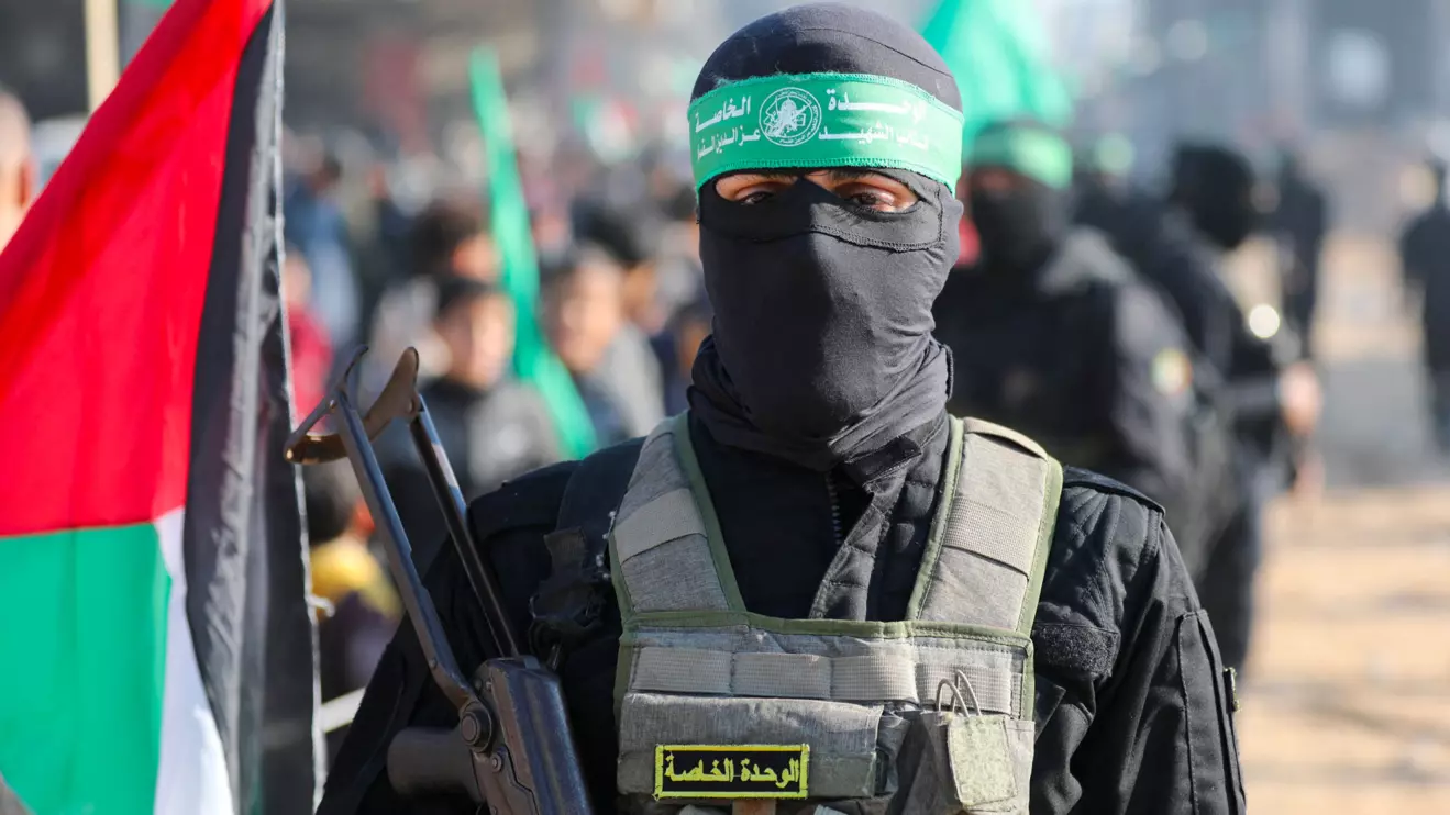 A fighter from the terrorist organization Hamas © Mena Today 