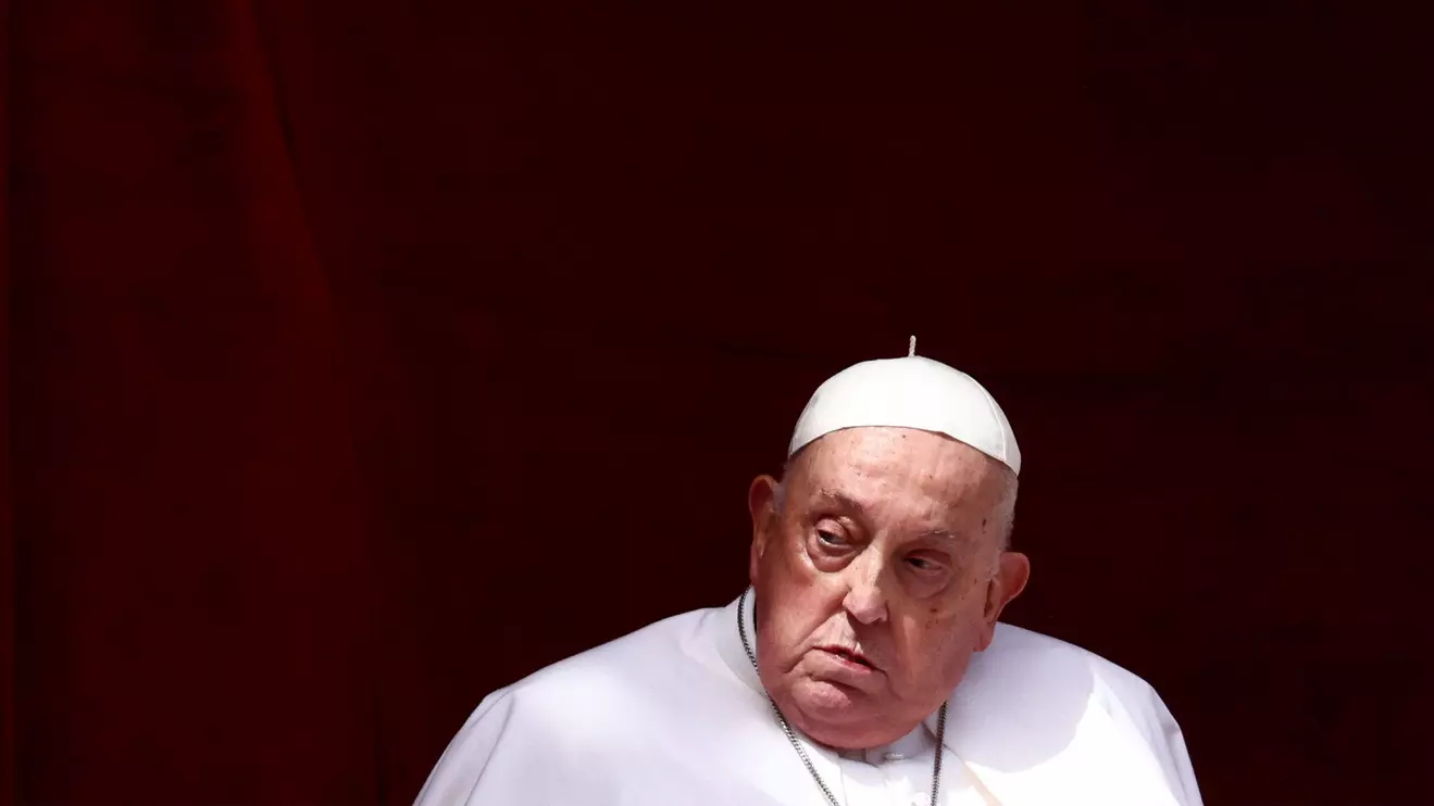 Pope Francis appears on a balcony on the day the "Urbi et Orbi" (to the city and to the world) message is delivered, at St. Peter's Square, on Easter Sunday, in the Vatican, April 20, 2025. Reuters/Yara Nardi