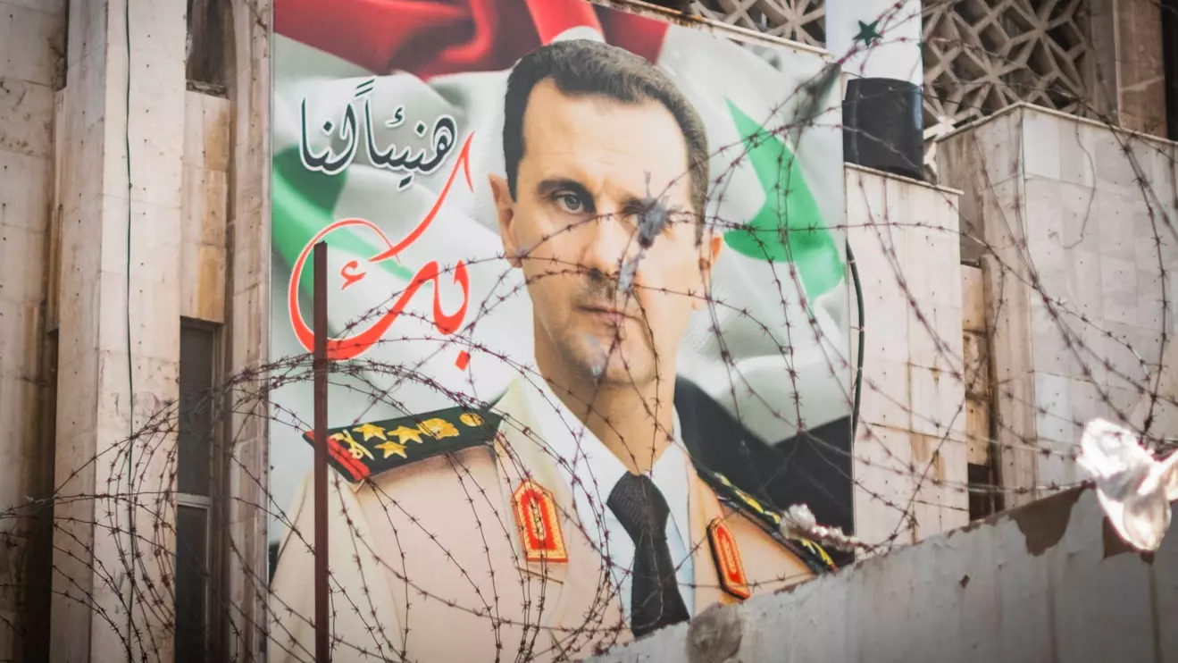 Poster of Syrian President Bashar Al-Assad in Damascus © Mena Today 