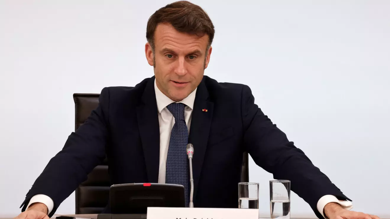 France's President Emmanuel Macron looks on during the International Conference on Syria in Paris, France February 13, 2025, Reuters 
