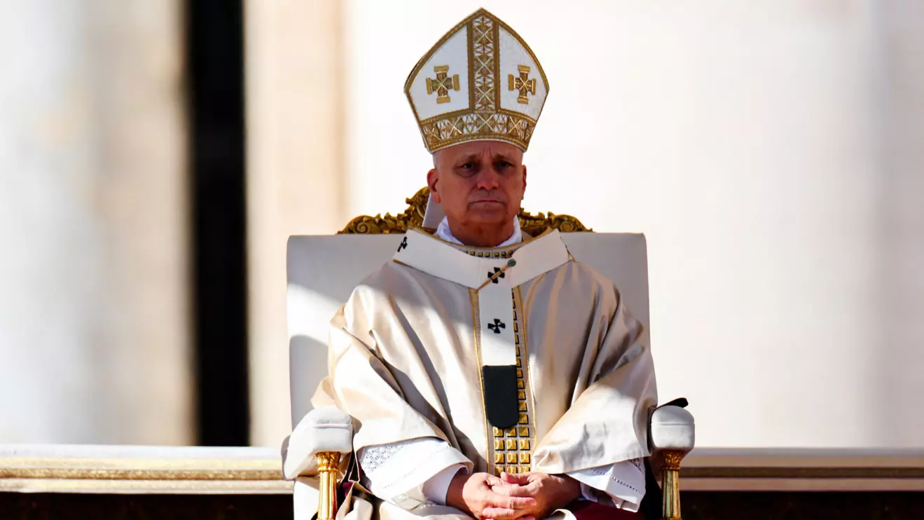 Pope Leo XIV celebrates a Mass for the Jubilee of Choirs, in Saint Peter's Square, at the Vatican, November 23, 2025. Reuters/Vincenzo Livieri